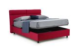Letto Matrimoniale Rosso Sfoderabile Contenitore, Dimensione Materasso 160x200 cm Made in Italy - Ator