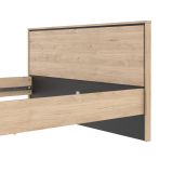 Letto matrimoniale rovere 172x206cm accogliente - Lala
