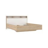 Letto matrimoniale rovere e bianco 169x216cm - Rose