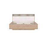 Letto matrimoniale rovere e bianco 169x216cm - Rose