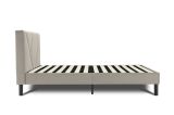 Letto matrimoniale tortora 169x204cm imbottito - Morpheus