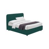 Letto Matrimoniale Verde Petrolio Sfoderabile Contenitore, Dimensione Materasso 160x200 cm - Argentina