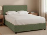 Letto Matrimoniale Verde Sfoderabile Contenitore, Dimensione Materasso 160x200 cm - Frinco