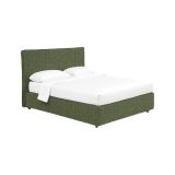 Letto Matrimoniale Verde Sfoderabile Contenitore, Dimensione Materasso 160x200 cm - Peia
