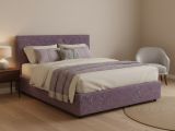 Letto Matrimoniale Viola Lilla Sfoderabile Contenitore, Dimensione Materasso 160x190 cm - Lioni