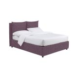 Letto Matrimoniale Viola Lilla Sfoderabile Contenitore, Dimensione Materasso 160x190 cm - Riesi
