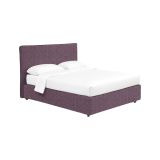 Letto Matrimoniale Viola Lilla Sfoderabile Contenitore, Dimensione Materasso 160x190 cm - Soliera