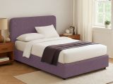Letto Matrimoniale Viola Lilla Sfoderabile Contenitore, Dimensione Materasso 160x200 cm - Argentina