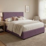 Letto Matrimoniale Viola Lilla Sfoderabile Contenitore, Dimensione Materasso 160x200 cm - Frinco