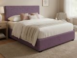 Letto Matrimoniale Viola Lilla Sfoderabile Contenitore, Dimensione Materasso 160x200 cm - Frinco