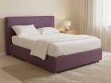 Letto Matrimoniale Viola Lilla Sfoderabile Contenitore, Dimensione Materasso 160x200 cm - Lenta