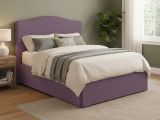 Letto Matrimoniale Viola Lilla Sfoderabile Contenitore, Dimensione Materasso 160x200 cm - Orgiano