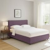 Letto Matrimoniale Viola Lilla Sfoderabile Contenitore, Dimensione Materasso 160x200 cm - Peia