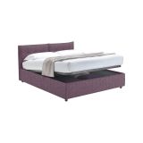 Letto Matrimoniale Viola Lilla Sfoderabile Contenitore, Dimensione Materasso 160x200 cm - Rozzone