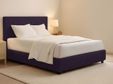 Letto Matrimoniale Viola Sfoderabile Contenitore, Dimensione Materasso 160x190 cm - Fasanella