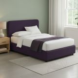 Letto Matrimoniale Viola Sfoderabile Contenitore, Dimensione Materasso 160x190 cm - Issime