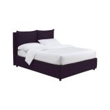 Letto Matrimoniale Viola Sfoderabile Contenitore, Dimensione Materasso 160x190 cm - Riesi