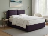 Letto Matrimoniale Viola Sfoderabile Contenitore, Dimensione Materasso 160x190 cm - Riesi