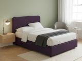 Letto Matrimoniale Viola Sfoderabile Contenitore, Dimensione Materasso 160x200 cm - Argentina