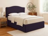 Letto Matrimoniale Viola Sfoderabile Contenitore, Dimensione Materasso 160x200 cm - Orgiano