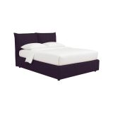 Letto Matrimoniale Viola Sfoderabile Contenitore, Dimensione Materasso 160x200 cm - Orino