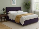 Letto Matrimoniale Viola Sfoderabile Contenitore, Dimensione Materasso 160x200 cm - Peia