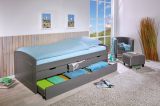 Letto per bambini Bayreuth, Sommier per camera da letto, Giroletto per stanza, Struttura porta materasso, 205x63 h98 cm, Grigio