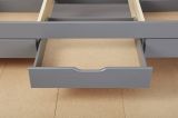 Letto per bambini Bayreuth, Sommier per camera da letto, Giroletto per stanza, Struttura porta materasso, 205x63 h98 cm, Grigio
