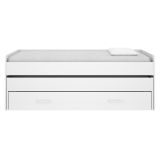 Letto per Bambini Bianco Contenitore Dimensione Materasso 90x190 cm - Zion