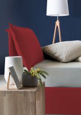 Letto piazza e mezza Abbygale, con materasso Cm 120x200 incluso, Rosso
