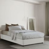 Letto piazza e mezza Abici, con materasso Cm 120x200 incluso, Bianco