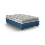 Letto piazza e mezza Abici, con materasso Cm 120x200 incluso, Blu