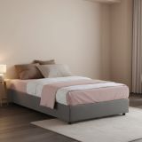 Letto piazza e mezza Abici, con materasso Cm 120x200 incluso, Grigio