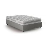 Letto piazza e mezza Abici, con materasso Cm 120x200 incluso, Grigio