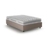 Letto piazza e mezza Abici, con materasso Cm 120x200 incluso, Tortora