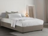 Letto piazza e mezza Abici, con materasso Cm 120x200 incluso, Tortora
