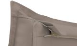 Letto piazza e mezza Aconito, con materasso Cm 120x200 incluso, Tortora