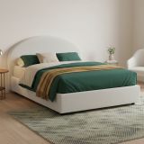 Letto piazza e mezza Acy, con materasso Cm 120x190 incluso, Bianco