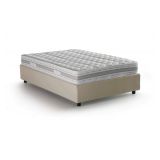 Letto piazza e mezza Aftis, con materasso Cm 120x190 incluso, Beige