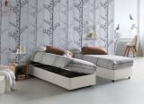 Letto piazza e mezza Aftis, con materasso Cm 120x190 incluso, Bianco