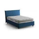 Letto piazza e mezza Alush, con materasso Cm 120x190 incluso, Blu
