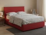 Letto piazza e mezza Alush, con materasso Cm 120x190 incluso, Rosso