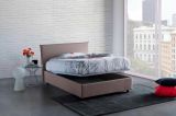 Letto piazza e mezza Alush, con materasso Cm 120x190 incluso, Tortora
