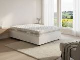 Letto piazza e mezza Alvise, con materasso Cm 120x190 incluso, Bianco