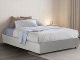 Letto piazza e mezza Americas, adatto per materasso Cm 120x200, Bianco