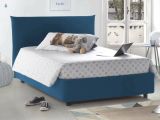 Letto piazza e mezza Amorino, adatto per materasso Cm 120x190, Blu