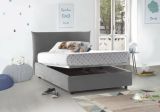 Letto piazza e mezza Amorino, adatto per materasso Cm 120x190, Grigio