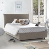 Letto piazza e mezza Amorino, adatto per materasso Cm 120x190, Tortora
