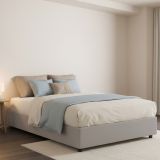 Letto piazza e mezza Anahi, con materasso Cm 120x190 incluso, Bianco