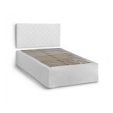 Letto piazza e mezza Anas, adatto a materasso da Cm 120x190, Bianco